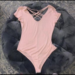 Baby Pink Leotard / body suit. Size small.